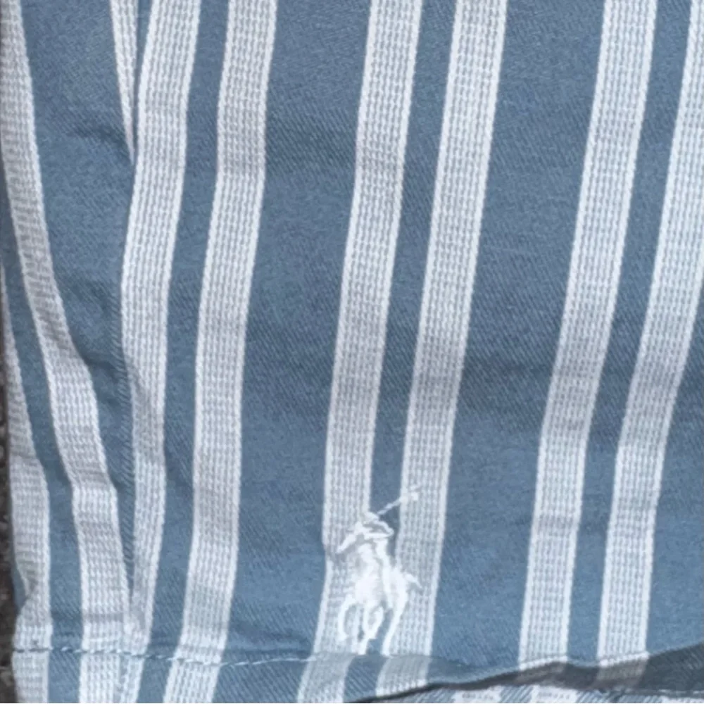 POLO
Ralph Lauren Light Blue Striped Shorts | Pre-Loved - Picture 5 of 9